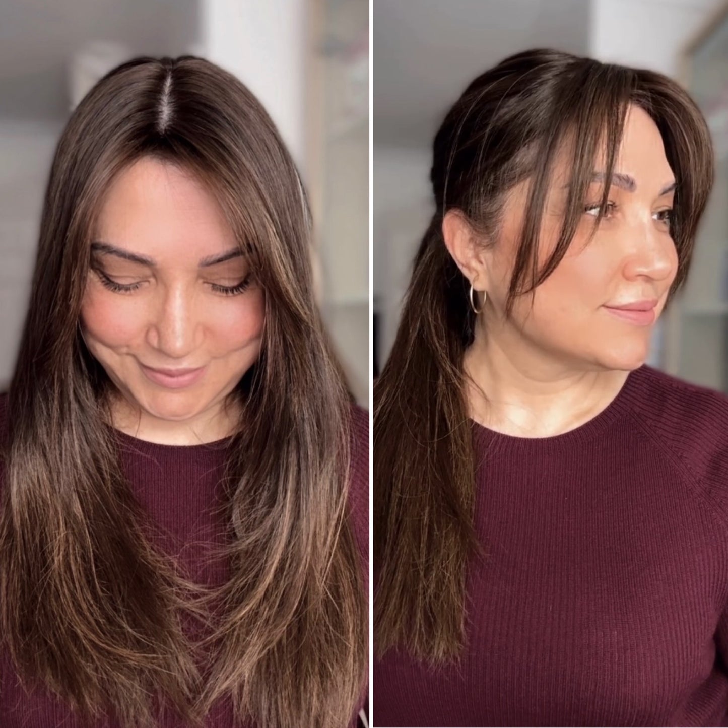 LIGHT BROWN BALAYAGE TOPPER