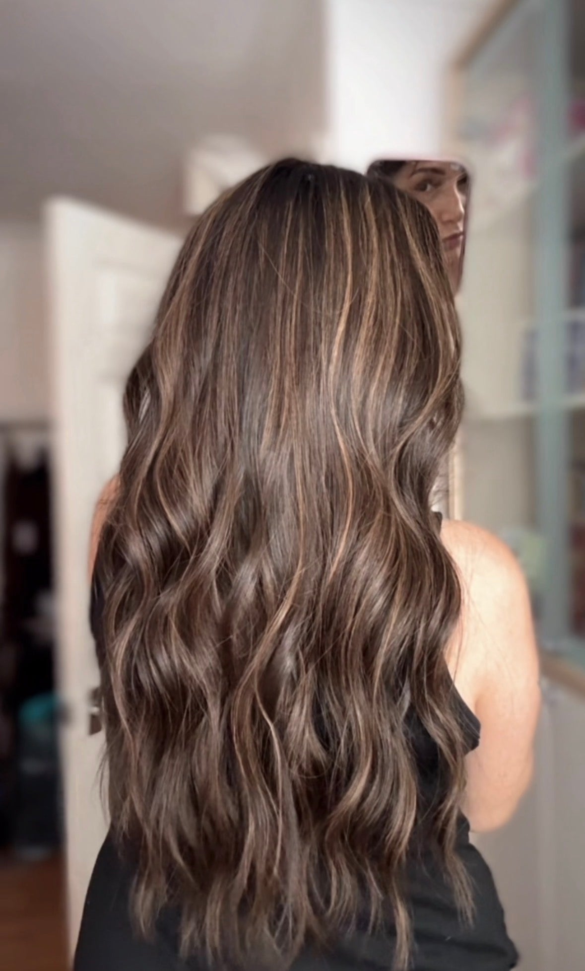 DARK BROWN BALAYAGE/HIGHLIGHTED TOPPER
