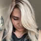 ASH BLONDE TOPPER WITH SUBTLE SOFT ROOT SHADOW