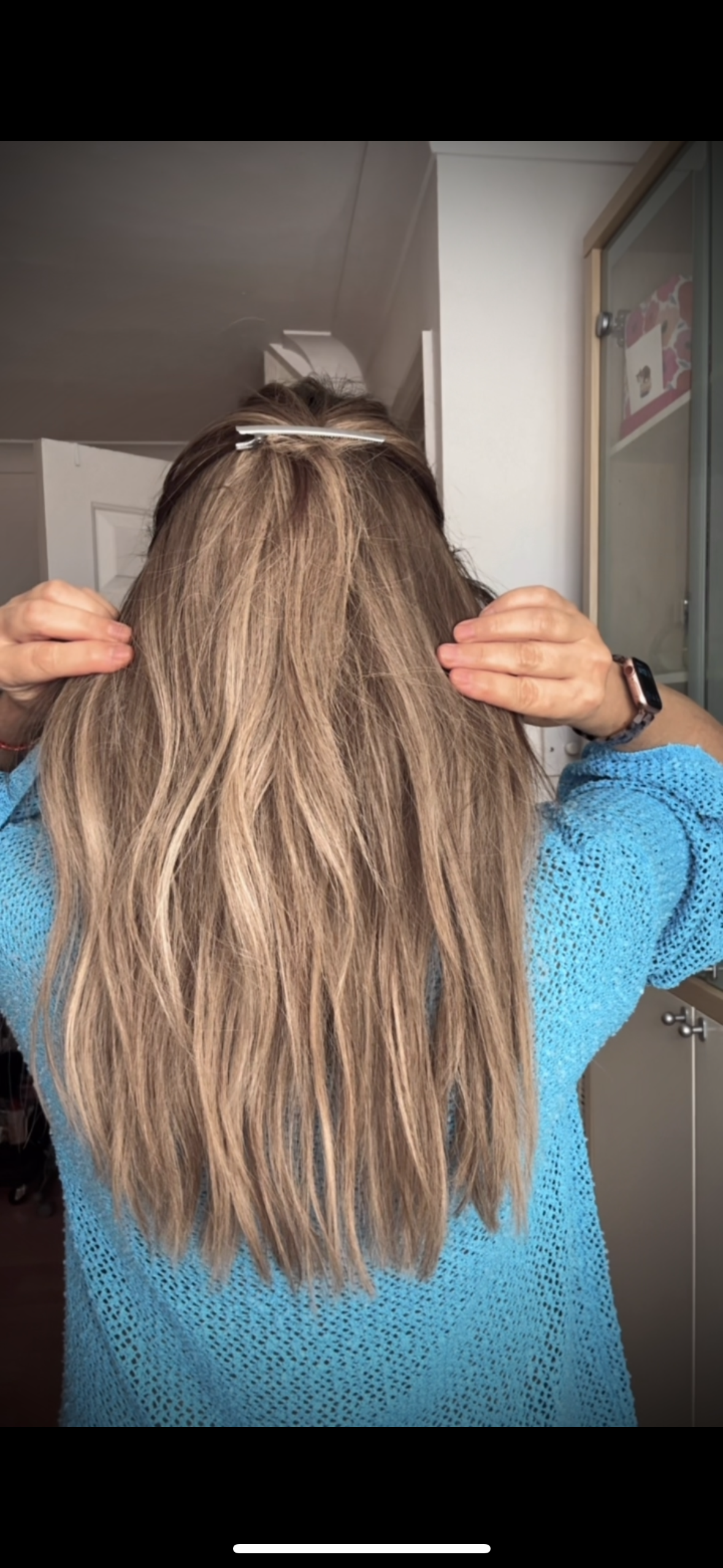 FEATHERLITE ASHY BLONDE BALAYAGE TOPPER