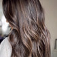 DARK BROWN ASHY BALAYAGE TOPPER
