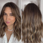 FEATHERLITE RUSSIAN/SLAVIC MEDIUM TO LIGHT BROWN BALAYAGE TOPPER