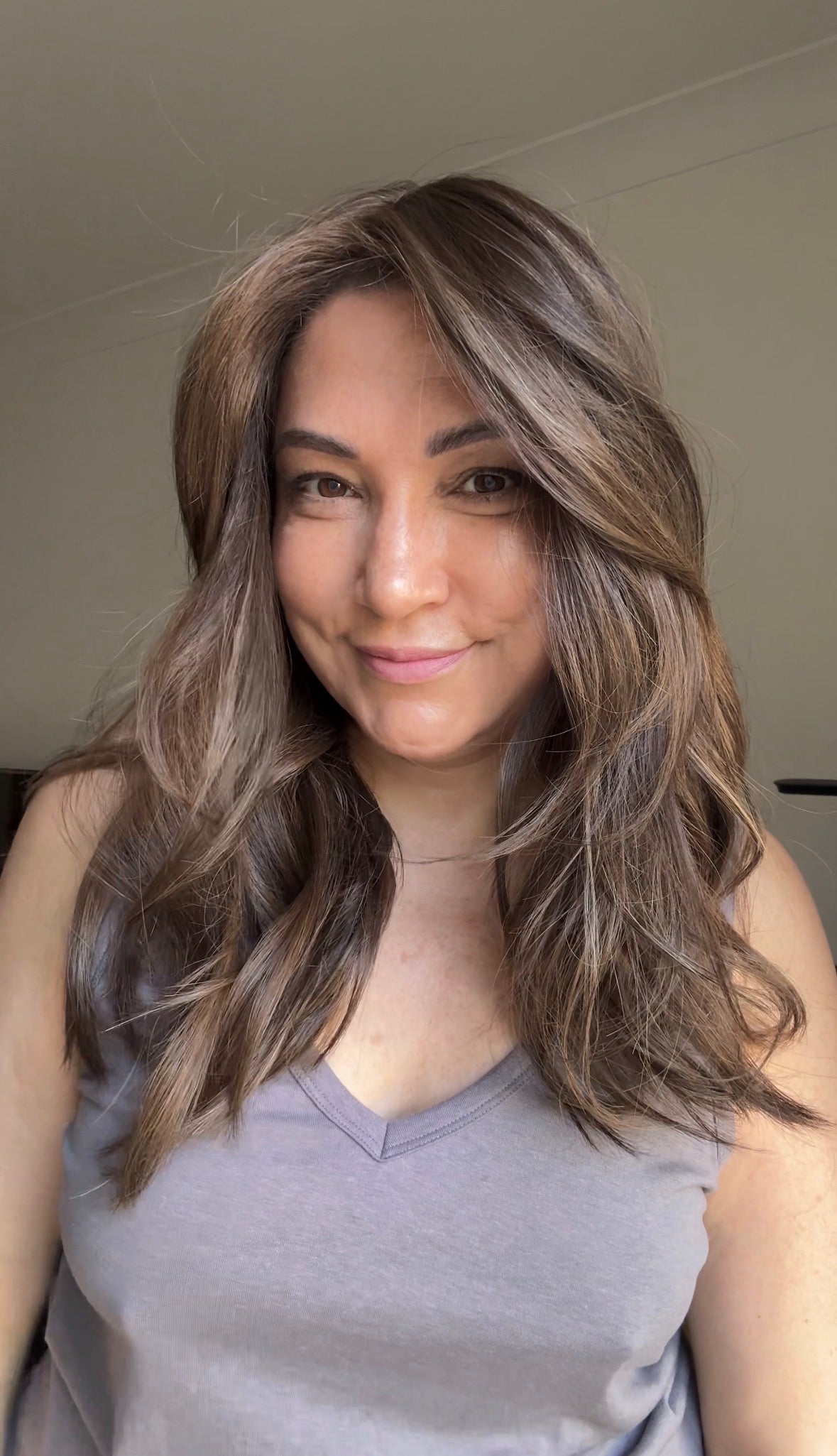 MEDIUM BROWN ASHY BALAYAGE TOPPER