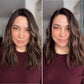 MEDIUM TO DARK BROWN ASHY BALAYAGE TOPPER