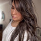 DARK BROWN ASHY BALAYAGE TOPPER