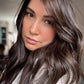 DARK BROWN ASHY BALAYAGE TOPPER