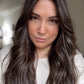DARK BROWN ASHY BALAYAGE TOPPER