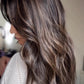 DARK BROWN ASHY BALAYAGE TOPPER
