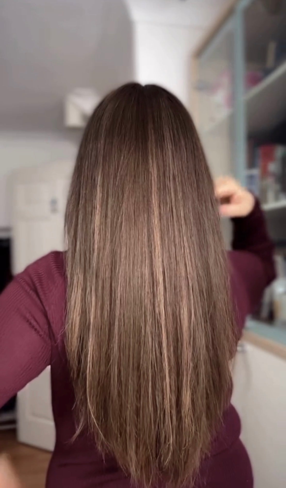 LIGHT BROWN BALAYAGE TOPPER