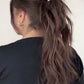 FEATHERLITE VIRGIN BROWN TOPPER WITH SUBTLE CARAMEL BALAYAGE