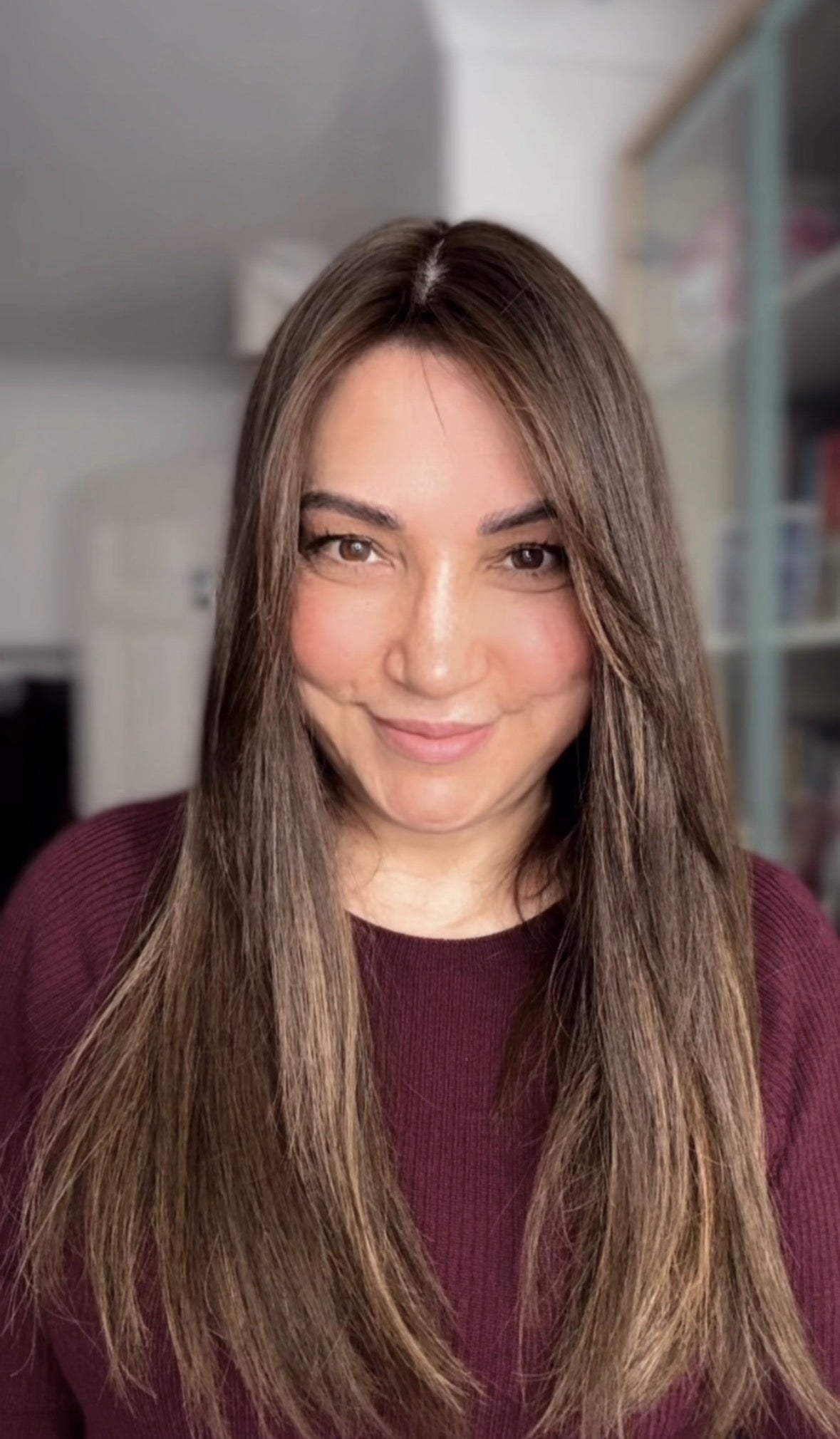 LIGHT BROWN BALAYAGE TOPPER