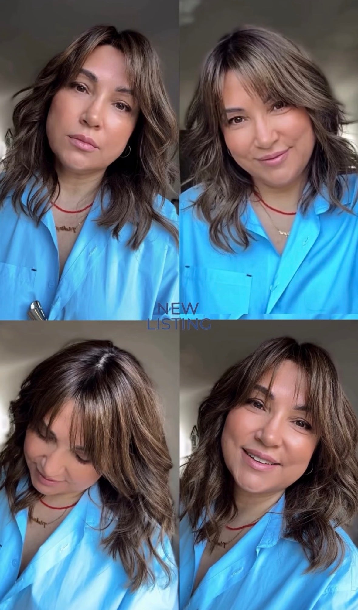 SOFT LAYERED LOB WITH CURTAIN BANGS