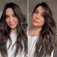DARK BROWN ASHY BALAYAGE TOPPER