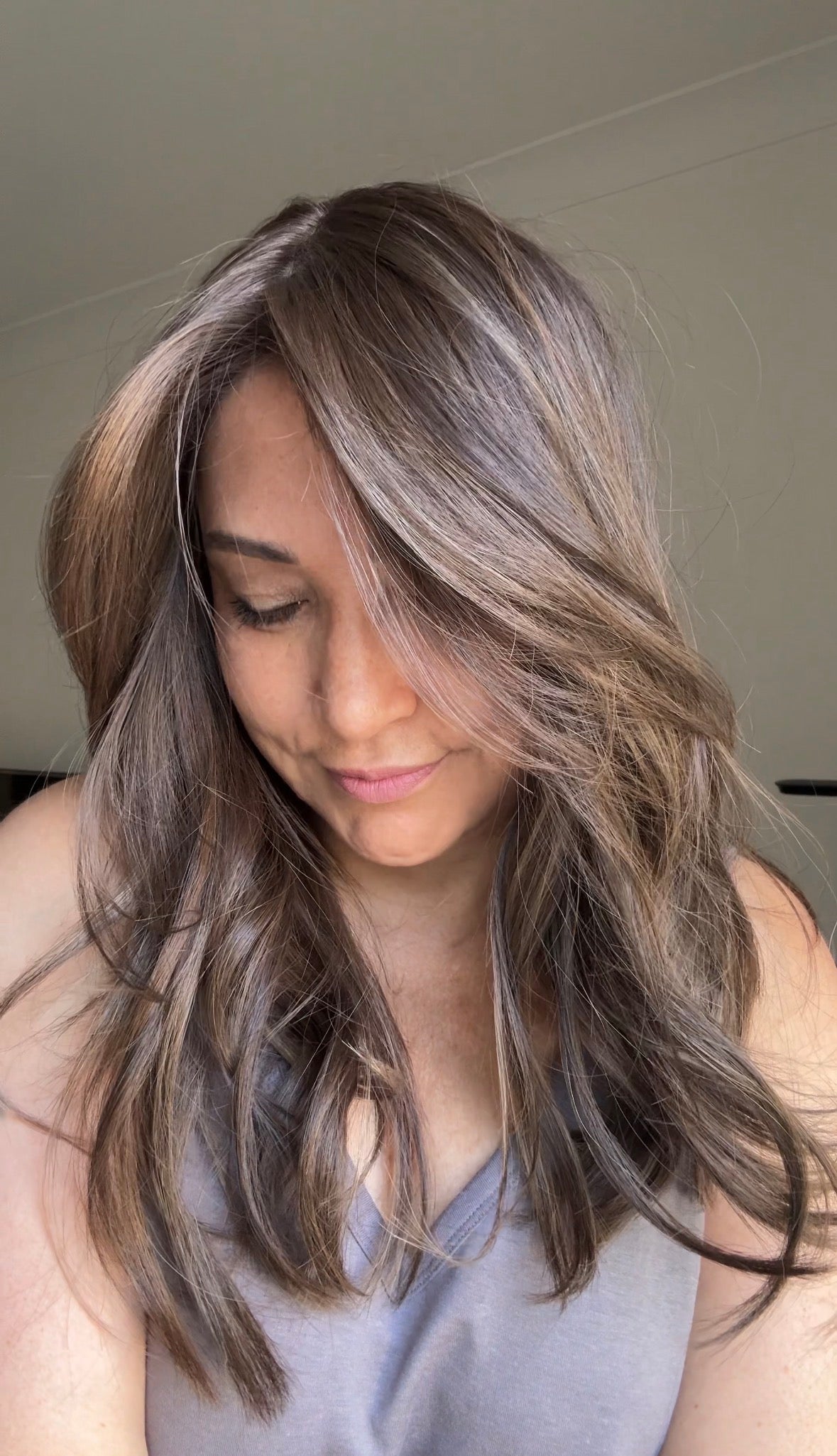 MEDIUM BROWN ASHY BALAYAGE TOPPER