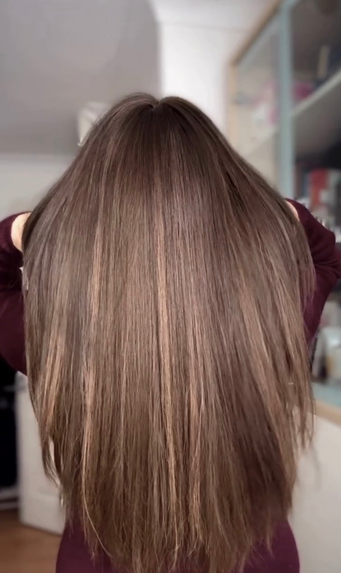 LIGHT BROWN BALAYAGE TOPPER