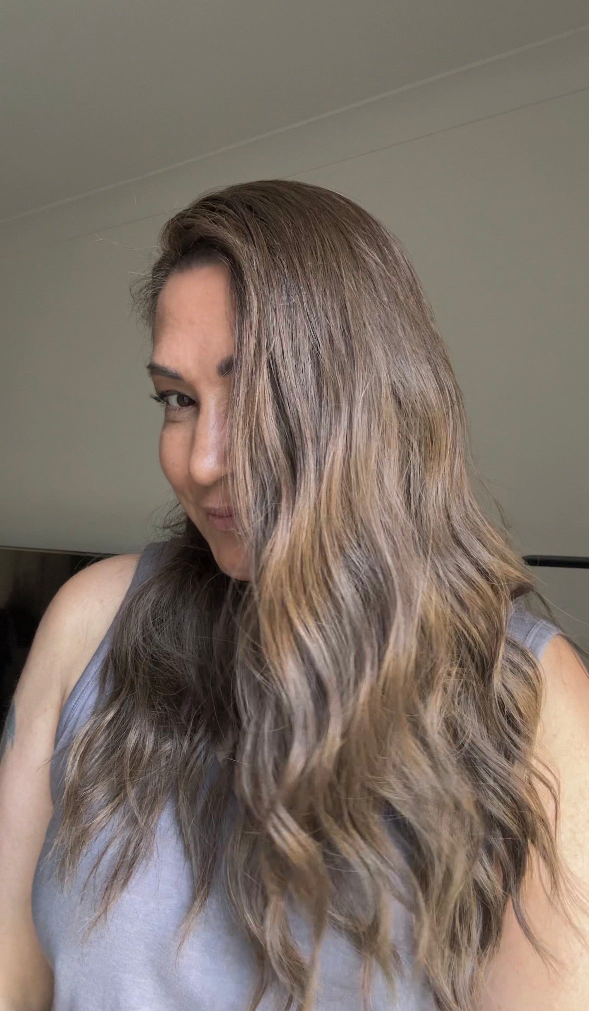 FEATHERLITE/ULTRA LIGHT SILK TOPPER-LIGHT BROWN