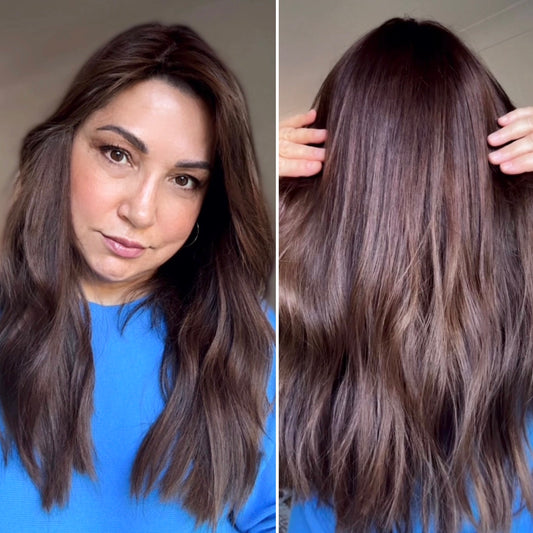 DARK COPPERY WARM BRUNETTE TOPPER/CLEARANCE