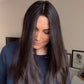 DARKEST BROWN/SOFT BLACK VIRGIN HAIR TOPPER