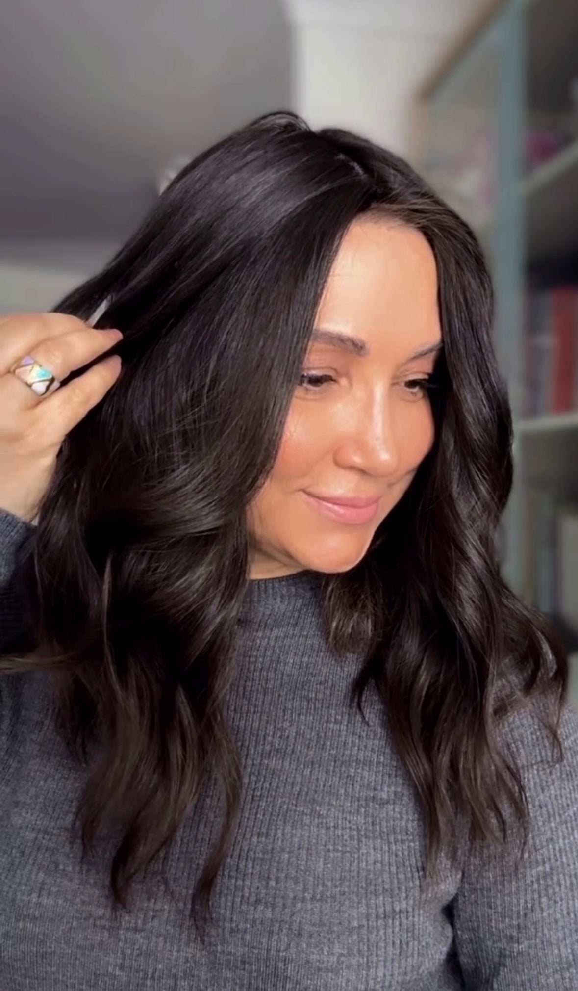 DARKEST BROWN VIRGIN SILK TOPPER