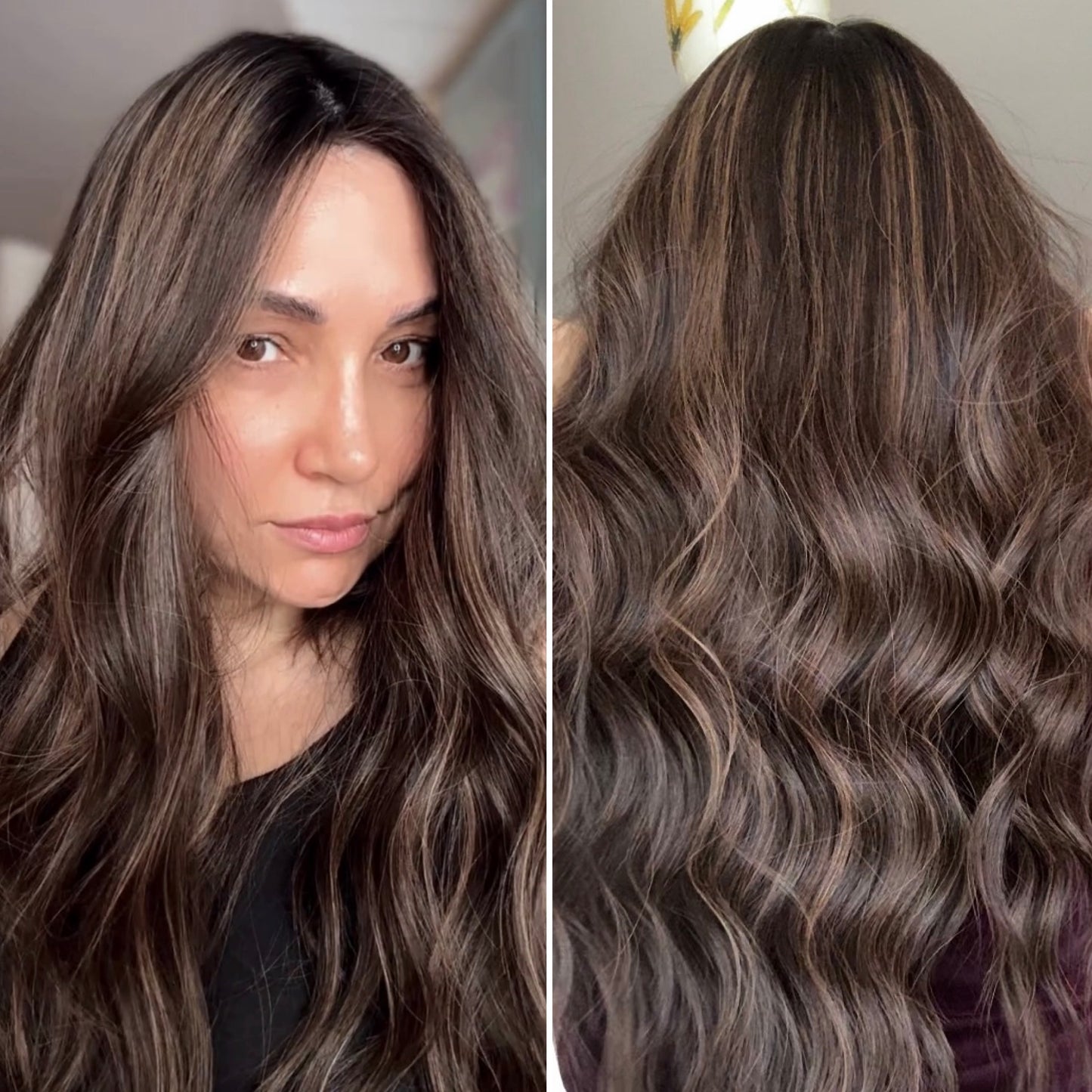 DARK BROWN BALAYAGE/HIGHLIGHTED TOPPER
