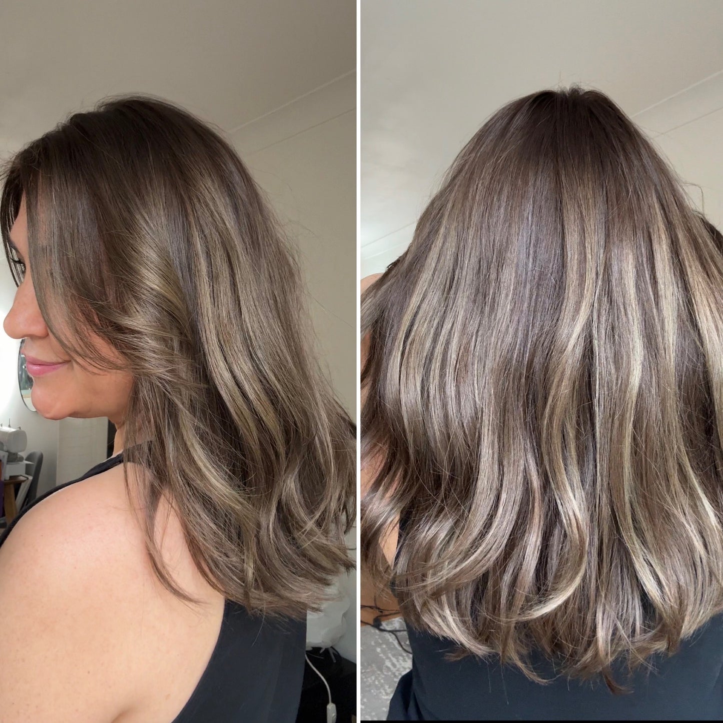 PREMIUM COLLECTION RUSSIAN/SLAVIC VIRGIN HAIR BASE ASHY BALAYAGE TOPPER