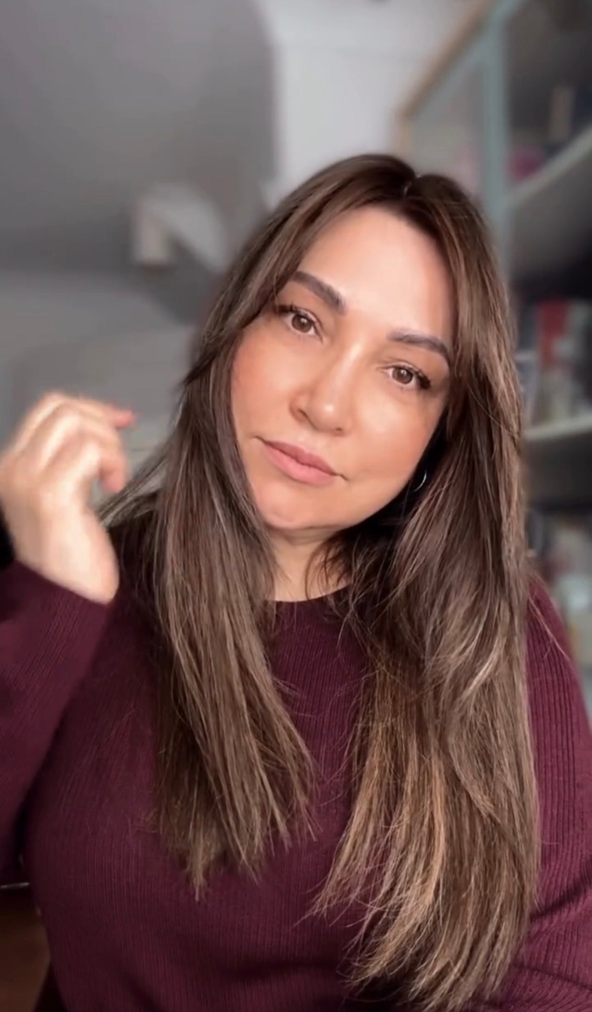 LIGHT BROWN BALAYAGE TOPPER