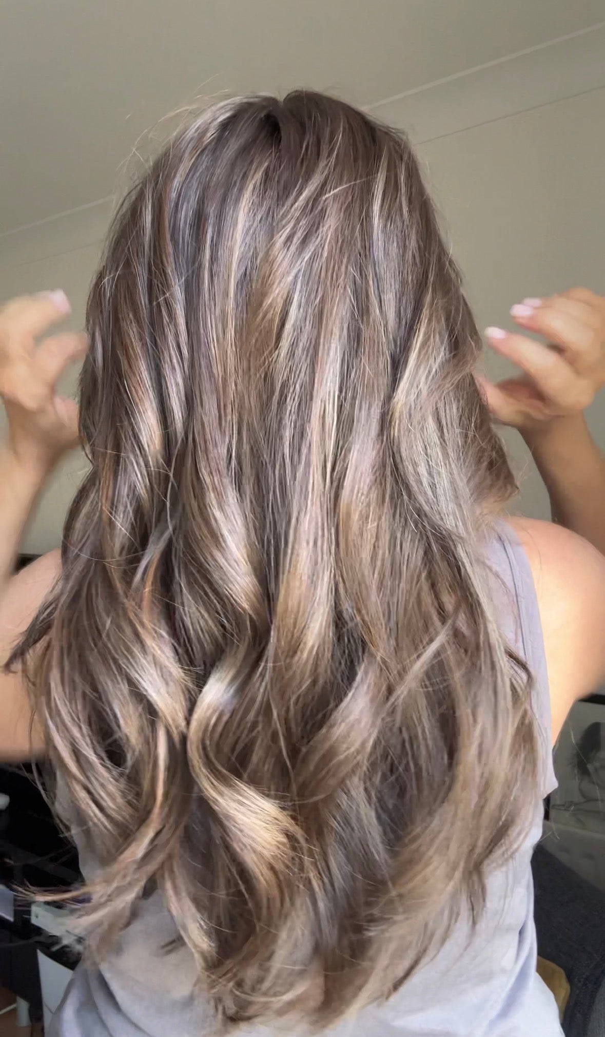MEDIUM BROWN ASHY BALAYAGE TOPPER