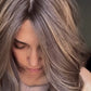 FEATHERLITE MEDUIM/LIGHT BROWN ASHY BALAYAGE TOPPER