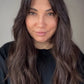 FEATHERLITE VIRGIN BROWN TOPPER WITH SUBTLE CARAMEL BALAYAGE