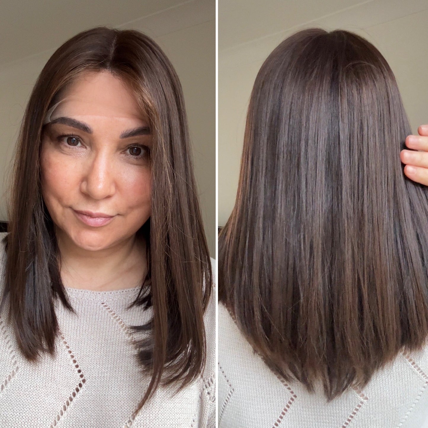 Medium Brown Lace Top Wig