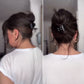DARK BROWN FULLY HAND TIED TOPPER