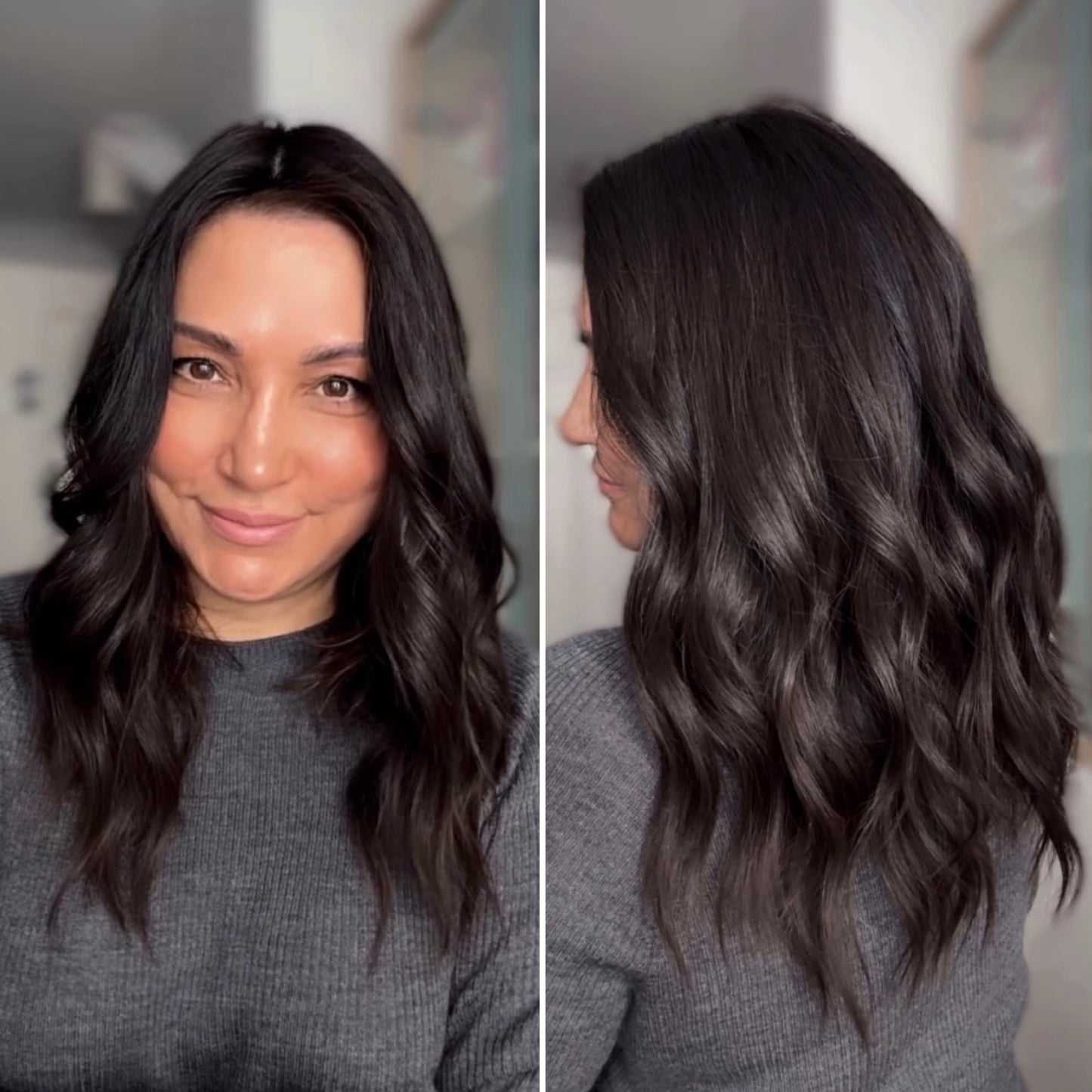 DARKEST BROWN VIRGIN SILK TOPPER