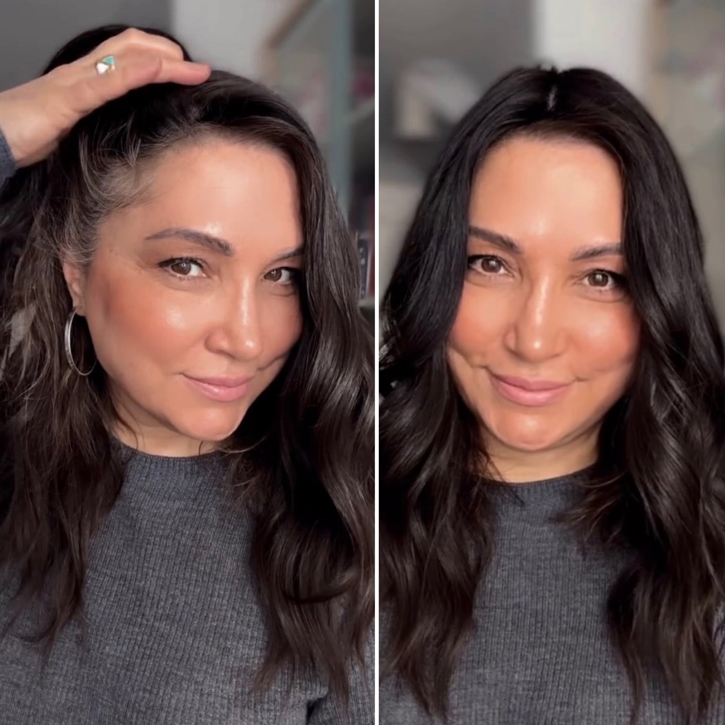 DARKEST BROWN VIRGIN SILK TOPPER