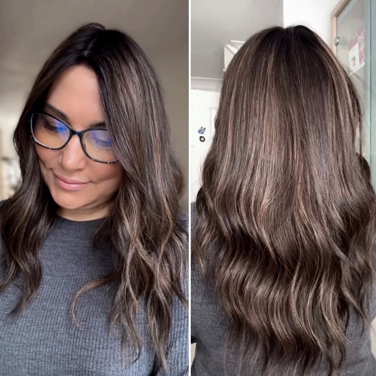 MEDIUM TO LIGHT BROWN BALAYAGE SILK TOPPER