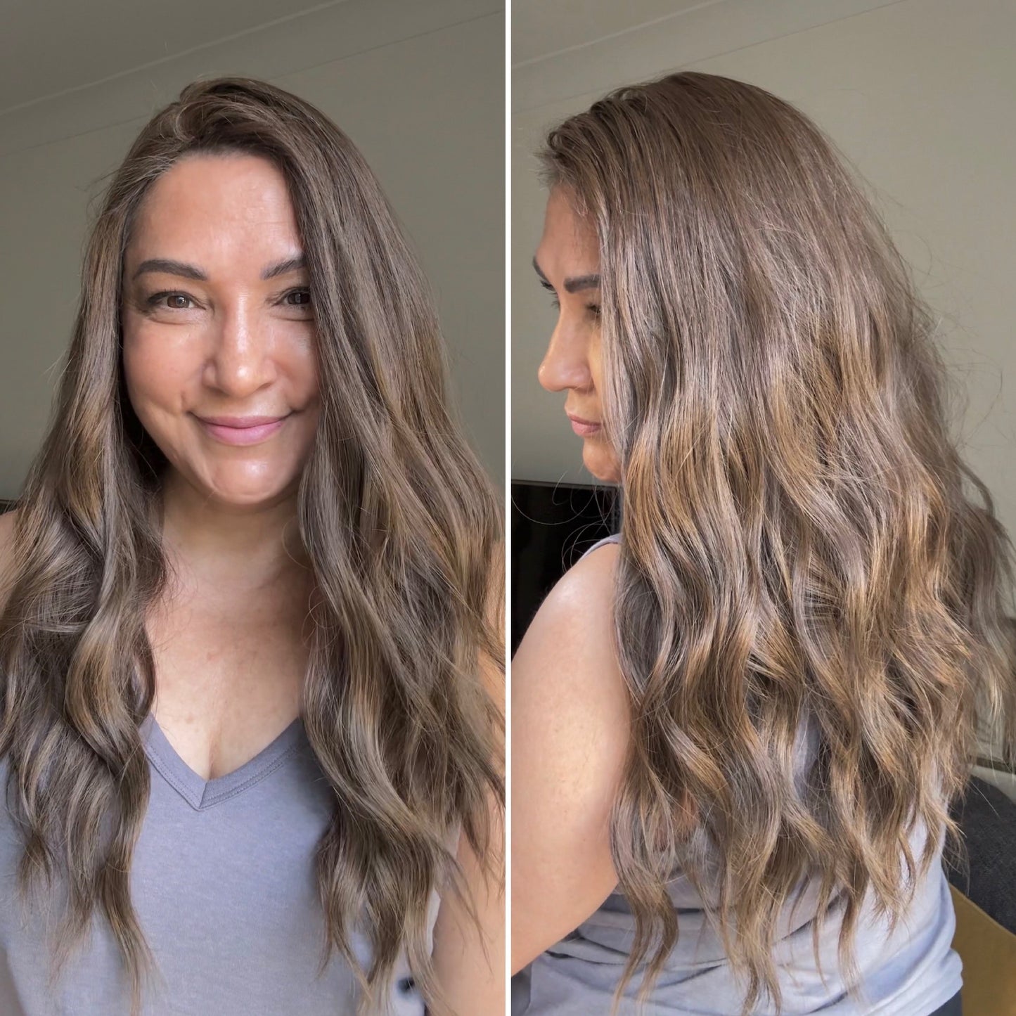 FEATHERLITE/ULTRA LIGHT SILK TOPPER-LIGHT BROWN