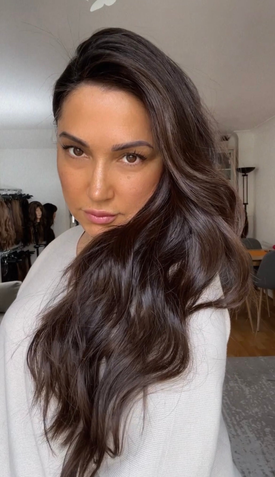 FEATHERLITE MEDIUM TO DARK BROWN TOPPER