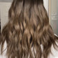 FEATHERLITE DARK BLONDE TOPPER WITH DARKER ROOT (WARM TONE)