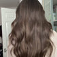 LIGHT BROWN TOPPER WITH SOFT SUBTLE CARAMEL BALAYAGE